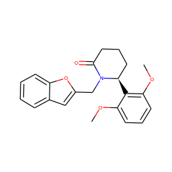 COc1cccc(OC)c1[C@@H]1CCCC(=O)N1Cc1cc2ccccc2o1 ZINC000167396433