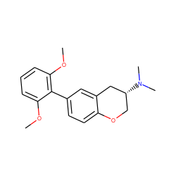 COc1cccc(OC)c1-c1ccc2c(c1)C[C@H](N(C)C)CO2 ZINC000028358597