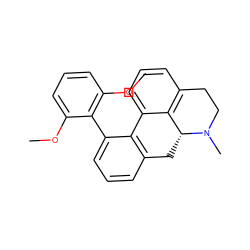 COc1cccc(OC)c1-c1cccc2c1-c1cccc3c1[C@@H](C2)N(C)CC3 ZINC000013531270