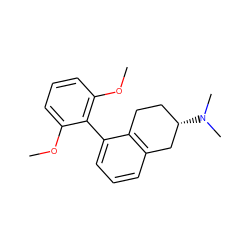 COc1cccc(OC)c1-c1cccc2c1CC[C@H](N(C)C)C2 ZINC000013581255