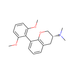 COc1cccc(OC)c1-c1cccc2c1OC[C@H](N(C)C)C2 ZINC000013581267