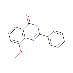 COc1cccc2c(=O)[nH]c(-c3ccccc3)nc12 ZINC000013782466