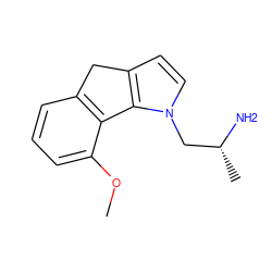 COc1cccc2c1-c1c(ccn1C[C@@H](C)N)C2 ZINC000013764848