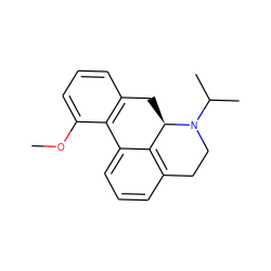 COc1cccc2c1-c1cccc3c1[C@@H](C2)N(C(C)C)CC3 ZINC000013757630