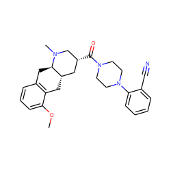 COc1cccc2c1C[C@H]1C[C@@H](C(=O)N3CCN(c4ccccc4C#N)CC3)CN(C)[C@@H]1C2 ZINC000028950363