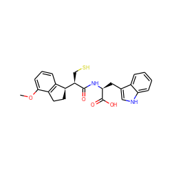 COc1cccc2c1CC[C@@H]2[C@@H](CS)C(=O)N[C@@H](Cc1c[nH]c2ccccc12)C(=O)O ZINC000013444194