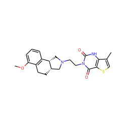 COc1cccc2c1CC[C@H]1CN(CCn3c(=O)[nH]c4c(C)csc4c3=O)C[C@@H]21 ZINC000013863014