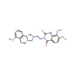 COc1cccc2c1CC[C@H]1CN(CCn3c(=O)[nH]c4c(OC)c(OC)ccc4c3=O)C[C@@H]21 ZINC000013863038