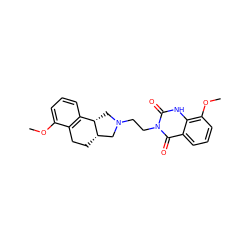 COc1cccc2c1CC[C@H]1CN(CCn3c(=O)[nH]c4c(OC)cccc4c3=O)C[C@@H]21 ZINC000000601730