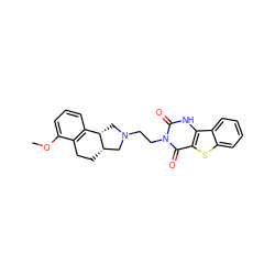 COc1cccc2c1CC[C@H]1CN(CCn3c(=O)[nH]c4c(sc5ccccc54)c3=O)C[C@@H]21 ZINC000013807844