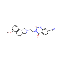 COc1cccc2c1CC[C@H]1CN(CCn3c(=O)[nH]c4cc(C#N)ccc4c3=O)C[C@@H]21 ZINC000013863029