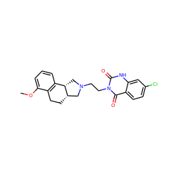 COc1cccc2c1CC[C@H]1CN(CCn3c(=O)[nH]c4cc(Cl)ccc4c3=O)C[C@@H]21 ZINC000026158658