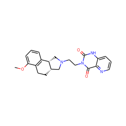 COc1cccc2c1CC[C@H]1CN(CCn3c(=O)[nH]c4cccnc4c3=O)C[C@@H]21 ZINC000013863026