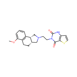 COc1cccc2c1CC[C@H]1CN(CCn3c(=O)[nH]c4ccsc4c3=O)C[C@@H]21 ZINC000013863013