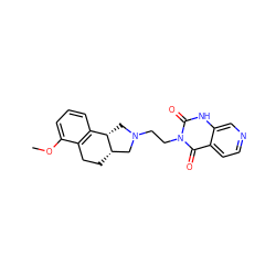 COc1cccc2c1CC[C@H]1CN(CCn3c(=O)[nH]c4cnccc4c3=O)C[C@@H]21 ZINC000013863024