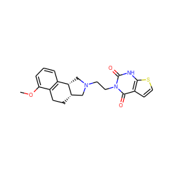 COc1cccc2c1CC[C@H]1CN(CCn3c(=O)[nH]c4sccc4c3=O)C[C@@H]21 ZINC000001485617