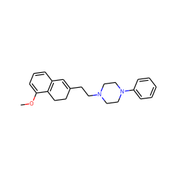 COc1cccc2c1CCC(CCN1CCN(c3ccccc3)CC1)=C2 ZINC000013760538