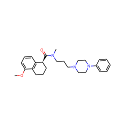 COc1cccc2c1CCC[C@@H]2C(=O)N(C)CCCN1CCN(c2ccccc2)CC1 ZINC000013757335