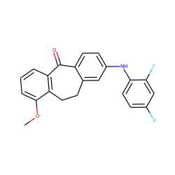 COc1cccc2c1CCc1cc(Nc3ccc(F)cc3F)ccc1C2=O ZINC000095572999