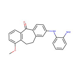 COc1cccc2c1CCc1cc(Nc3ccccc3N)ccc1C2=O ZINC000095579999