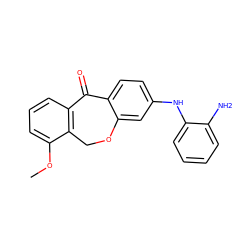 COc1cccc2c1COc1cc(Nc3ccccc3N)ccc1C2=O ZINC000103293000