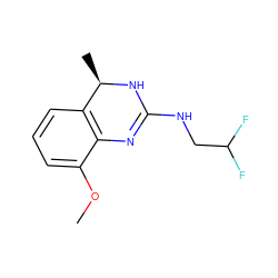 COc1cccc2c1N=C(NCC(F)F)N[C@@H]2C ZINC000029130996