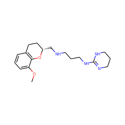 COc1cccc2c1O[C@@H](CNCCCNC1=NCCCN1)CC2 ZINC000001545457