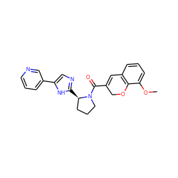 COc1cccc2c1OCC(C(=O)N1CCC[C@H]1c1ncc(-c3cccnc3)[nH]1)=C2 ZINC001772655682