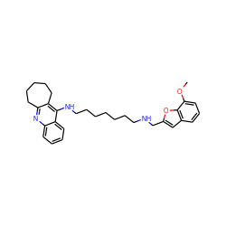 COc1cccc2cc(CNCCCCCCCNc3c4c(nc5ccccc35)CCCCC4)oc12 ZINC000653755998