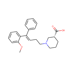 COc1ccccc1/C(=C/CCN1CCC[C@@H](C(=O)O)C1)c1ccccc1 ZINC000066252448