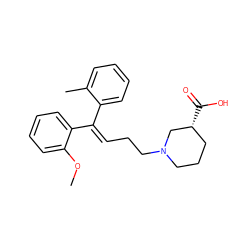 COc1ccccc1/C(=C/CCN1CCC[C@@H](C(=O)O)C1)c1ccccc1C ZINC000066263231