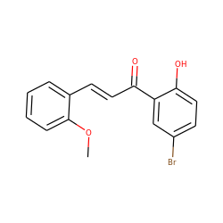 COc1ccccc1/C=C/C(=O)c1cc(Br)ccc1O ZINC000004865579