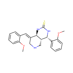 COc1ccccc1/C=C1\CNC[C@@H]2[C@@H]1NC(=S)N[C@@H]2c1ccccc1OC ZINC000103231010