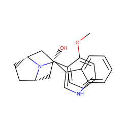 COc1ccccc1[C@@]1(O)C[C@@H]2CC[C@H](C1)N2Cc1c[nH]c2ccccc12 ZINC000101185145