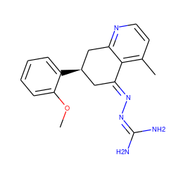 COc1ccccc1[C@@H]1C/C(=N\N=C(N)N)c2c(C)ccnc2C1 ZINC000013474695