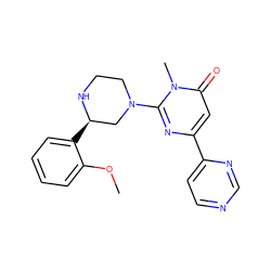 COc1ccccc1[C@@H]1CN(c2nc(-c3ccncn3)cc(=O)n2C)CCN1 ZINC000116829963