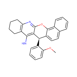 COc1ccccc1[C@@H]1c2ccc3ccccc3c2Oc2nc3c(c(N)c21)CCCC3 ZINC000095561382