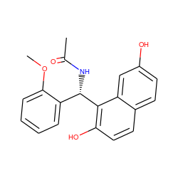 COc1ccccc1[C@H](NC(C)=O)c1c(O)ccc2ccc(O)cc12 ZINC000000319173