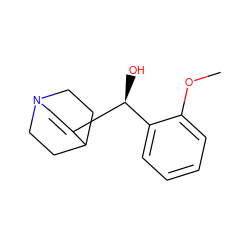 COc1ccccc1[C@H](O)C1=CN2CCC1CC2 ZINC000100853149