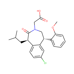 COc1ccccc1[C@H]1CN(CC(=O)O)C(=O)[C@H](CC(C)C)c2ccc(Cl)cc21 ZINC000071329652