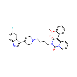 COc1ccccc1-c1c(=O)n(CCCCN2CC=C(c3c[nH]c4ccc(F)cc34)CC2)c(=O)n2ccccc12 ZINC000299855324