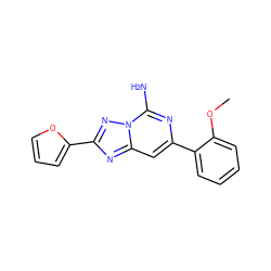 COc1ccccc1-c1cc2nc(-c3ccco3)nn2c(N)n1 ZINC000028108450