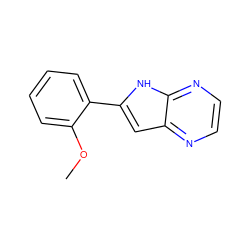 COc1ccccc1-c1cc2nccnc2[nH]1 ZINC000100830196