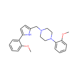 COc1ccccc1-c1ccc(CN2CCN(c3ccccc3OC)CC2)[nH]1 ZINC000029566159