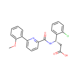 COc1ccccc1-c1cccc(C(=O)N[C@@H](CC(=O)O)c2ccccc2Cl)n1 ZINC000261142131