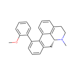 COc1ccccc1-c1cccc2c1-c1cccc3c1[C@@H](C2)N(C)CC3 ZINC000013757623