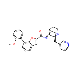 COc1ccccc1-c1cccc2cc(C(=O)N[C@@H]3C4CCN(CC4)[C@H]3Cc3cccnc3)oc12 ZINC000095575739