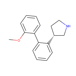 COc1ccccc1-c1ccccc1[C@@H]1CCNC1 ZINC000096175946