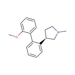 COc1ccccc1-c1ccccc1[C@H]1CCN(C)C1 ZINC000096175948