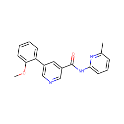 COc1ccccc1-c1cncc(C(=O)Nc2cccc(C)n2)c1 ZINC000040429320